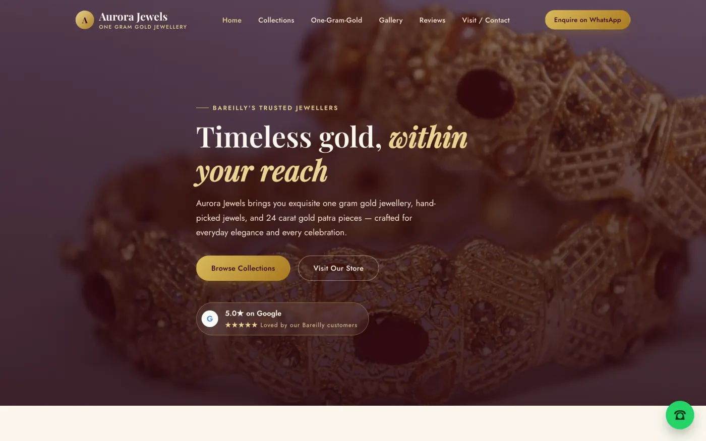 Jewellery store website